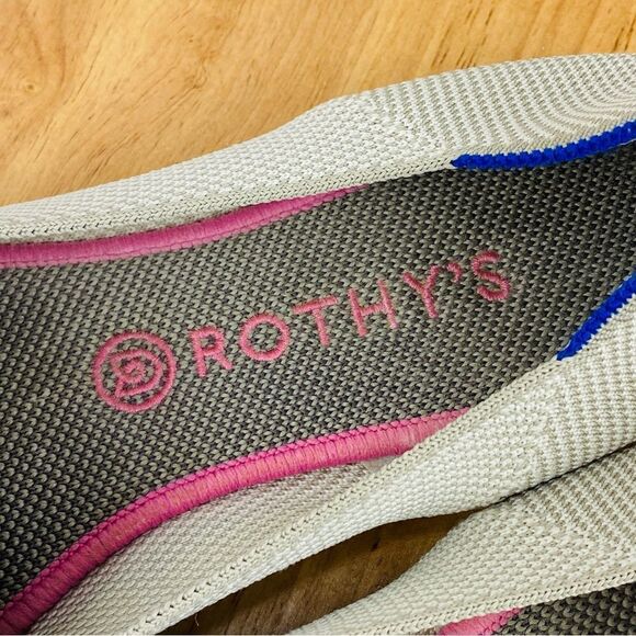 Rothy’s The Loafer Linen Double Stich Slip On Flats Shoe Tan 11 - Picture 8 of 11